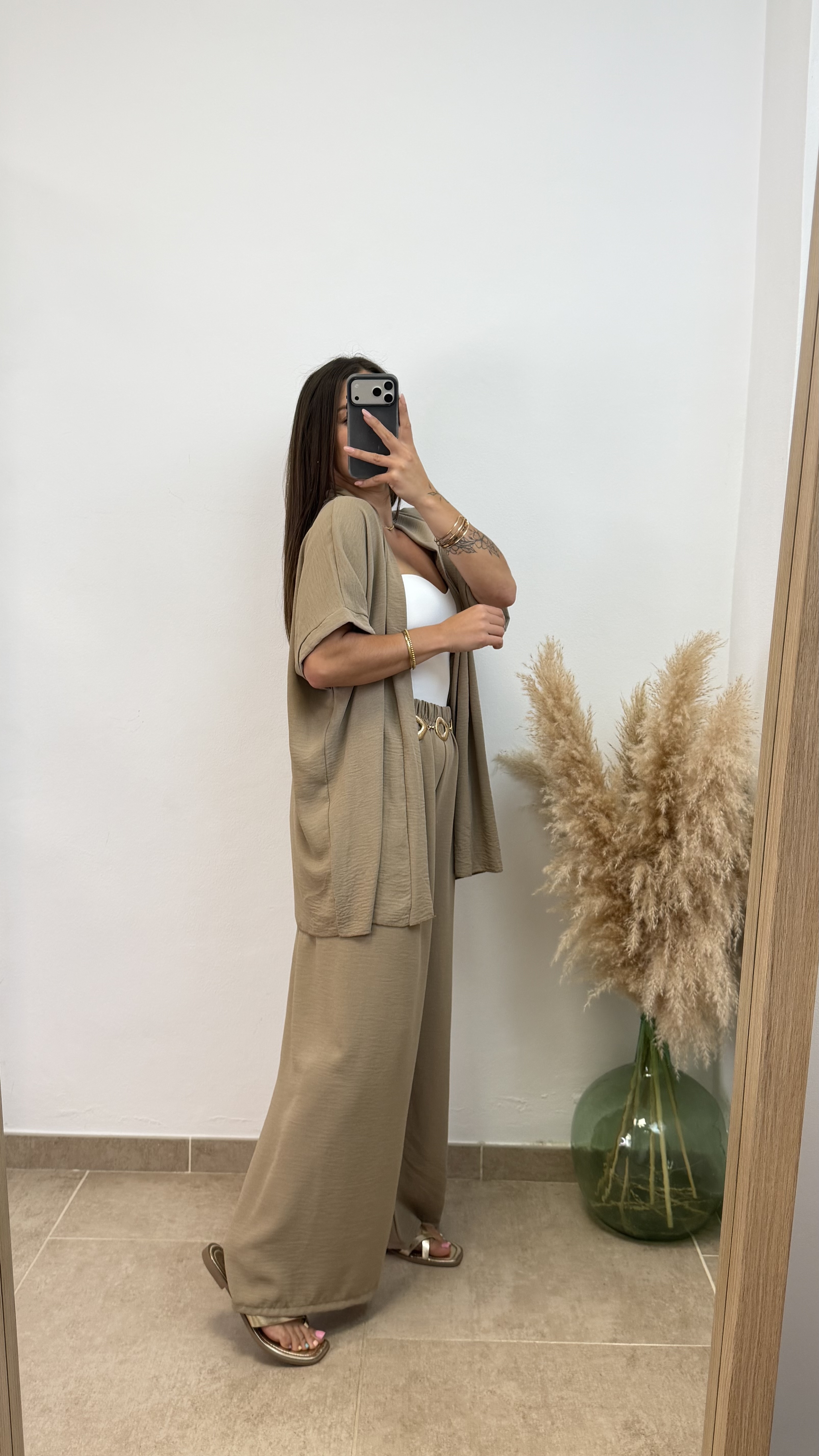 Conjunto kimono - Taupe - Imagen 2