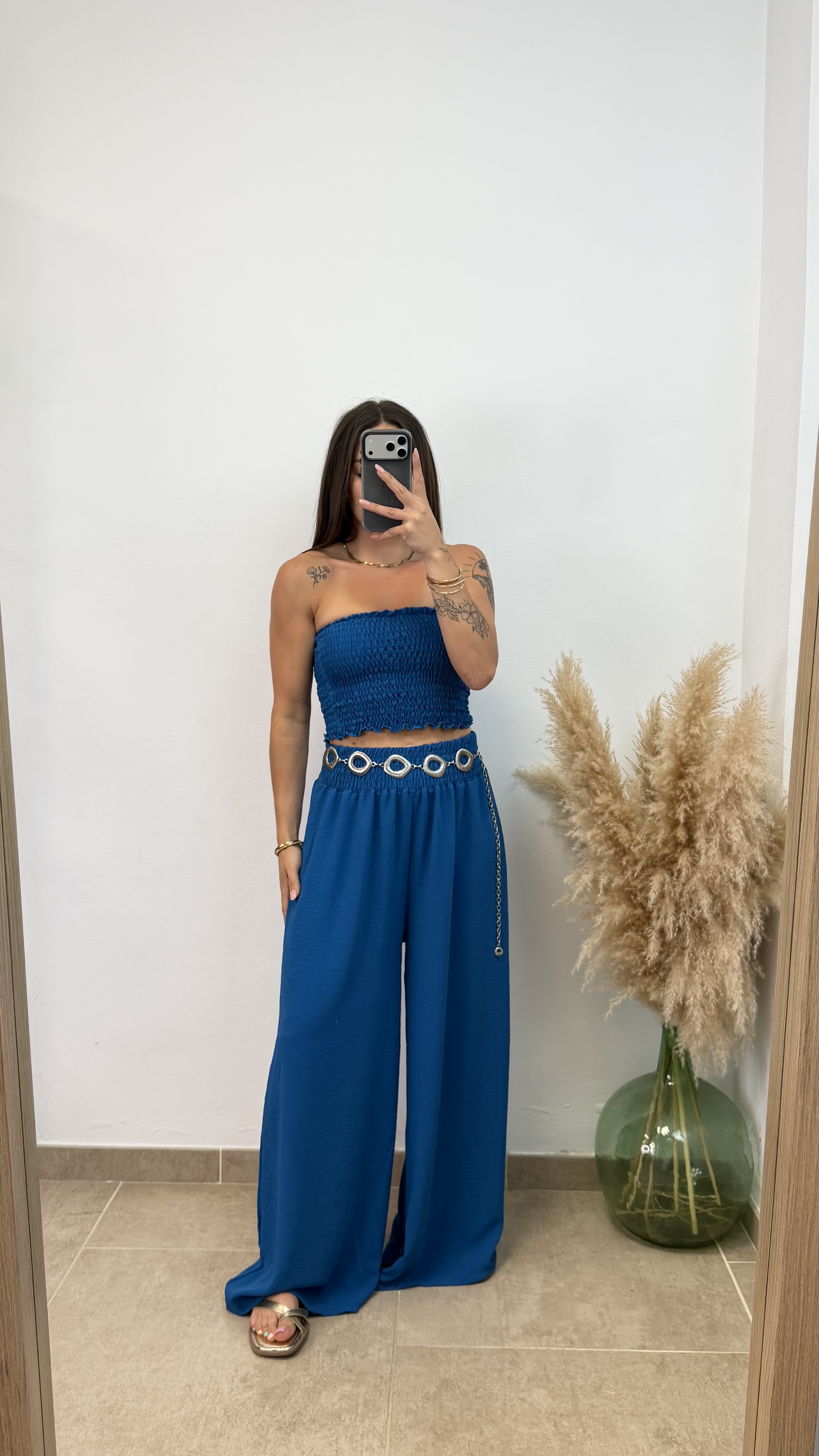Conjunto Tarifa - Azul pétroleo