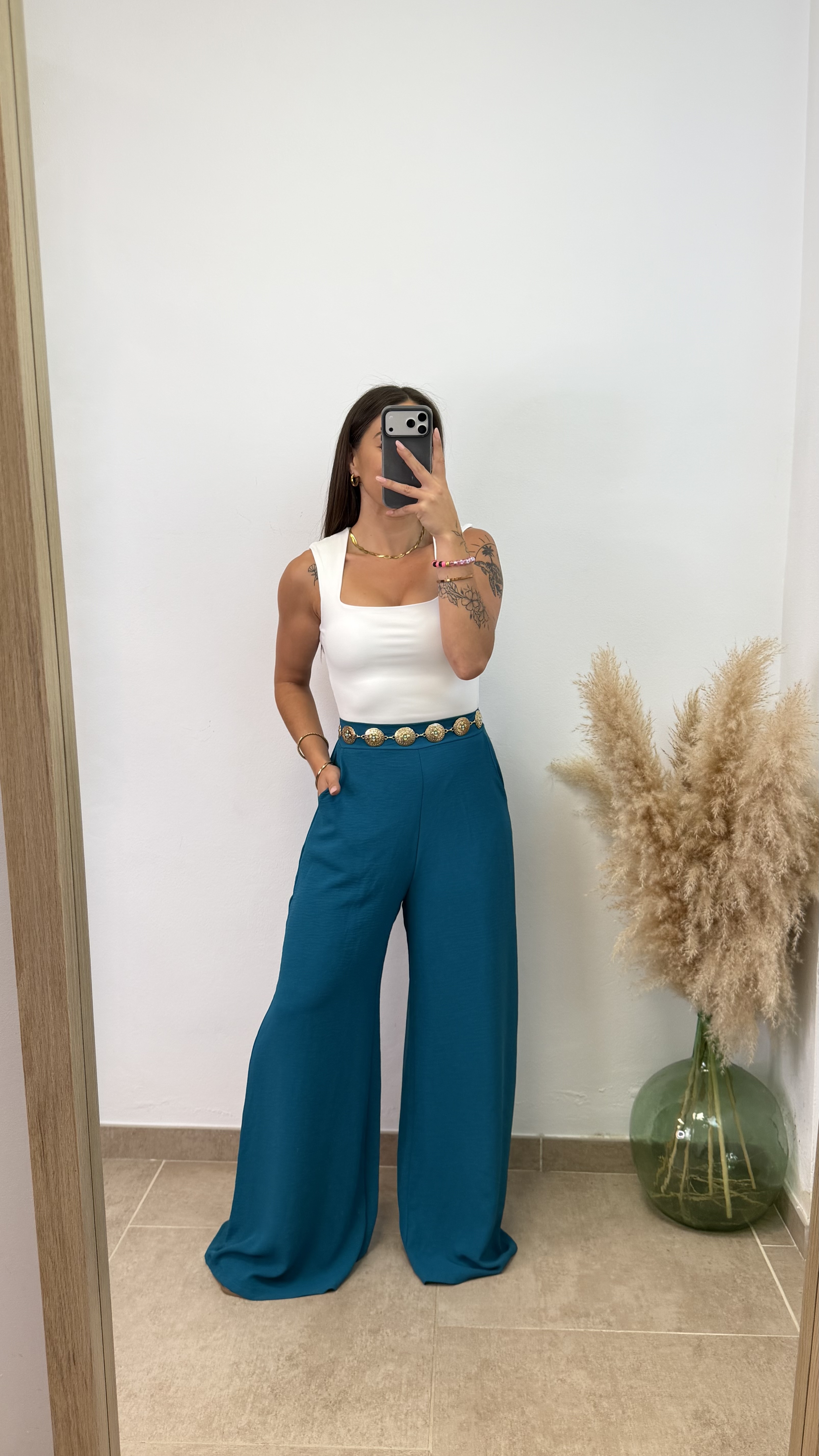 Pantalón Tere - Azul petróleo