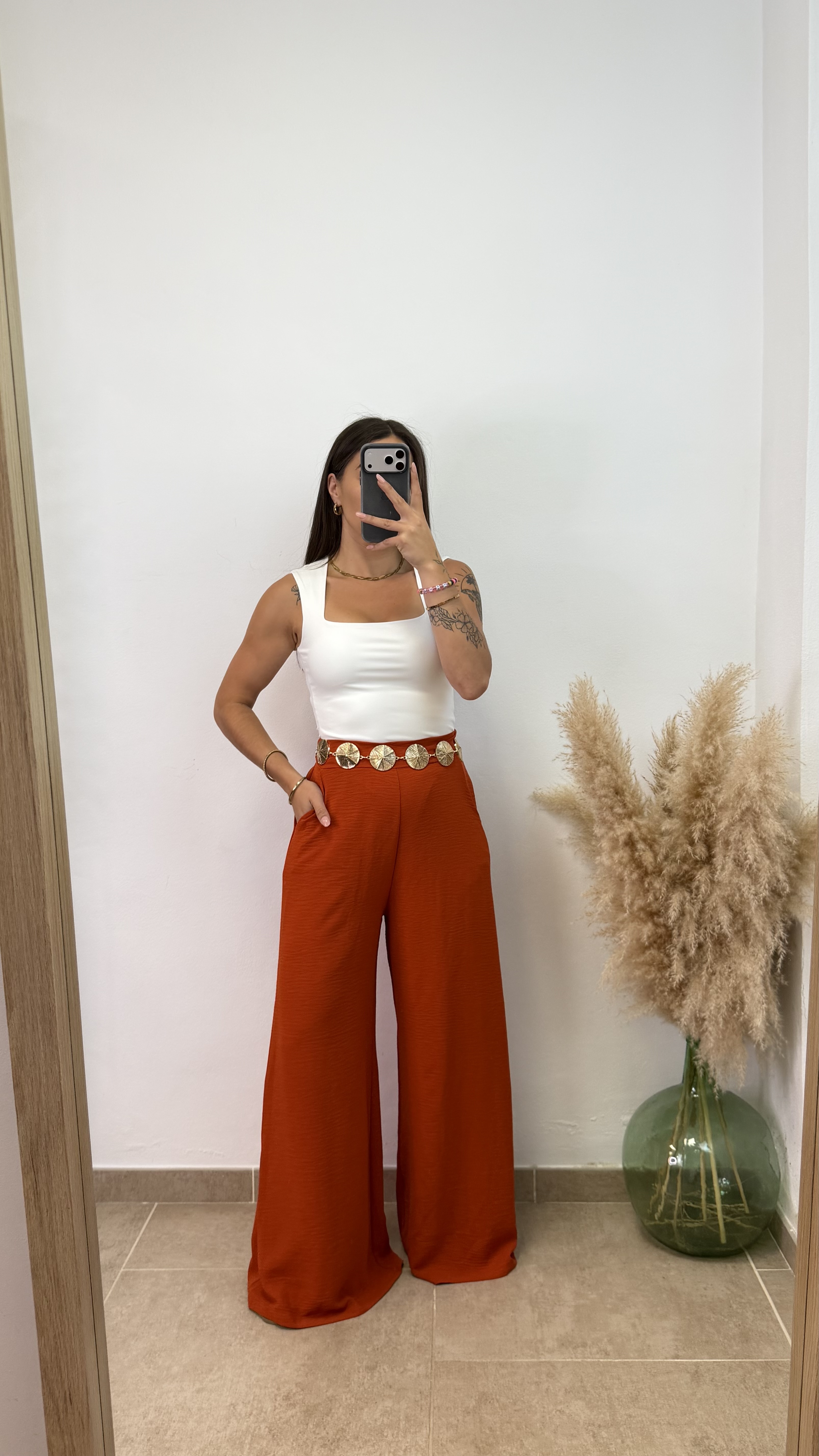 Pantalón Tere - Teja