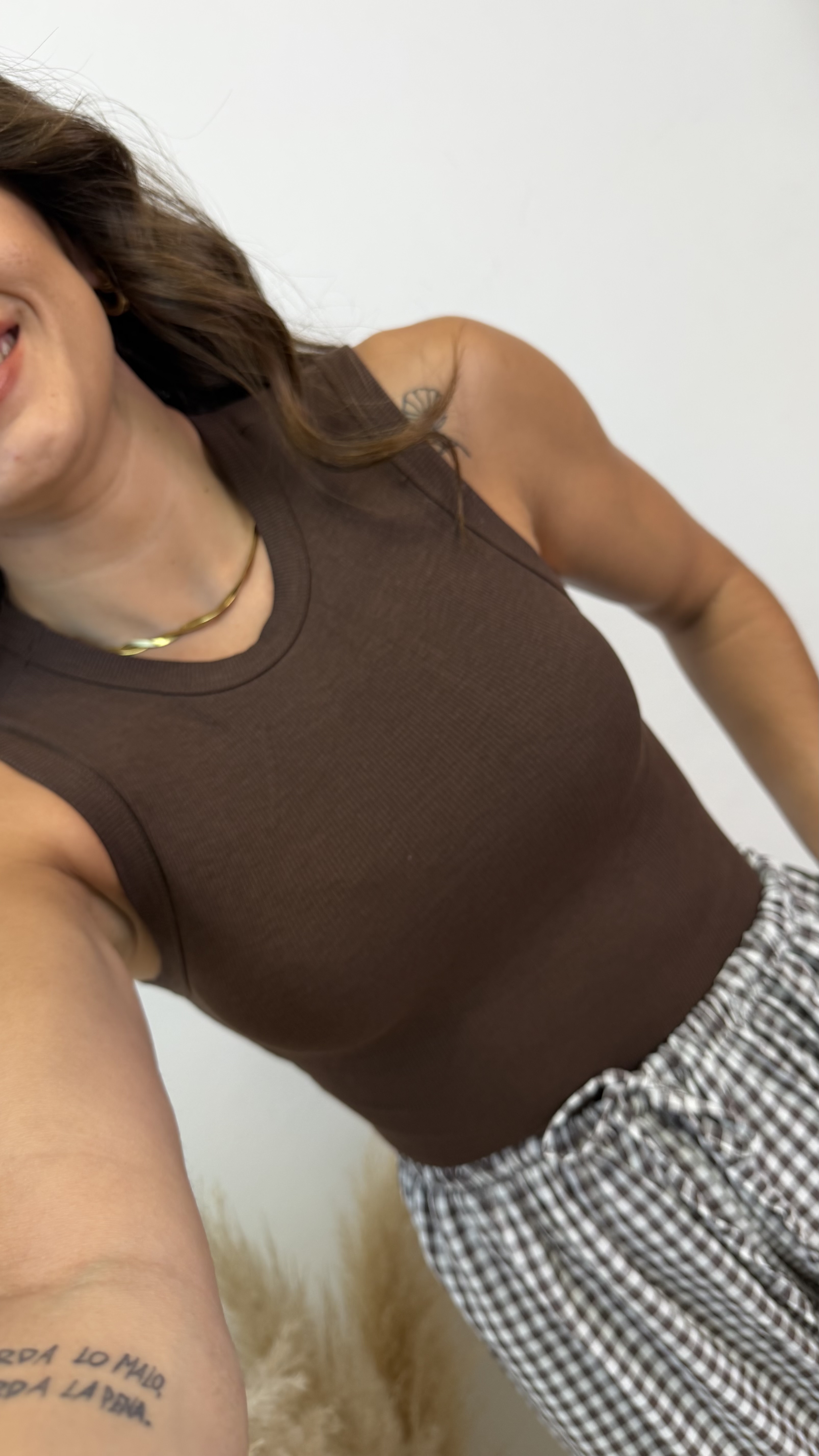 Camiseta canalé tirante ancho - Imagen 3