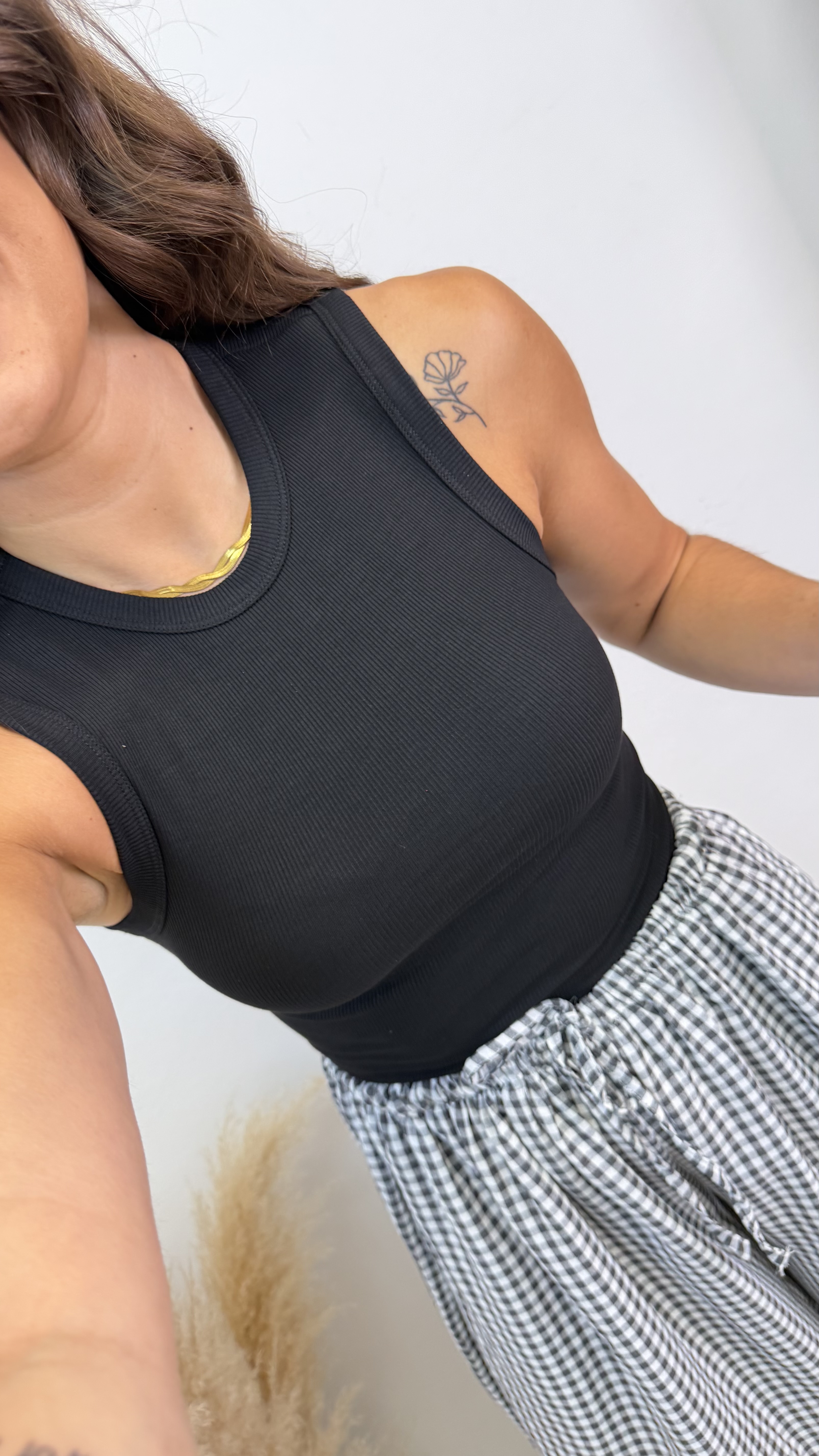 Camiseta canalé tirante ancho - Imagen 7