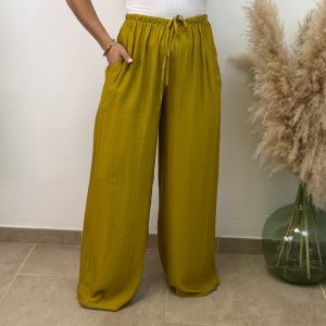 Pantalón recto - Verde pistacho
