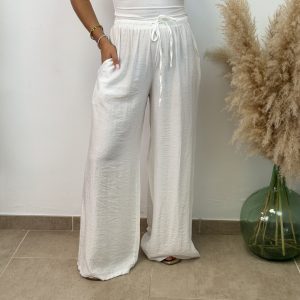 Pantalón recto - Blanco