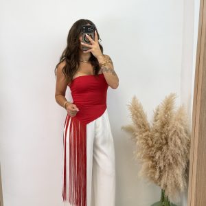 Alternative view of Top flecos - Rojo