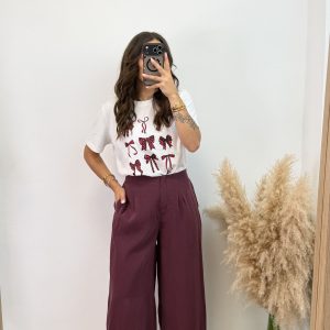 Alternative view of Camiseta estampada lazos - Burdeos