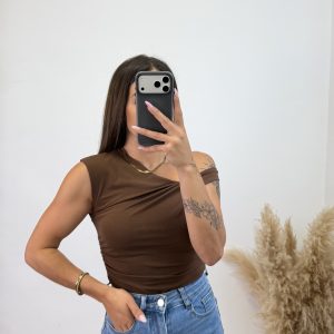 Camiseta manga caída