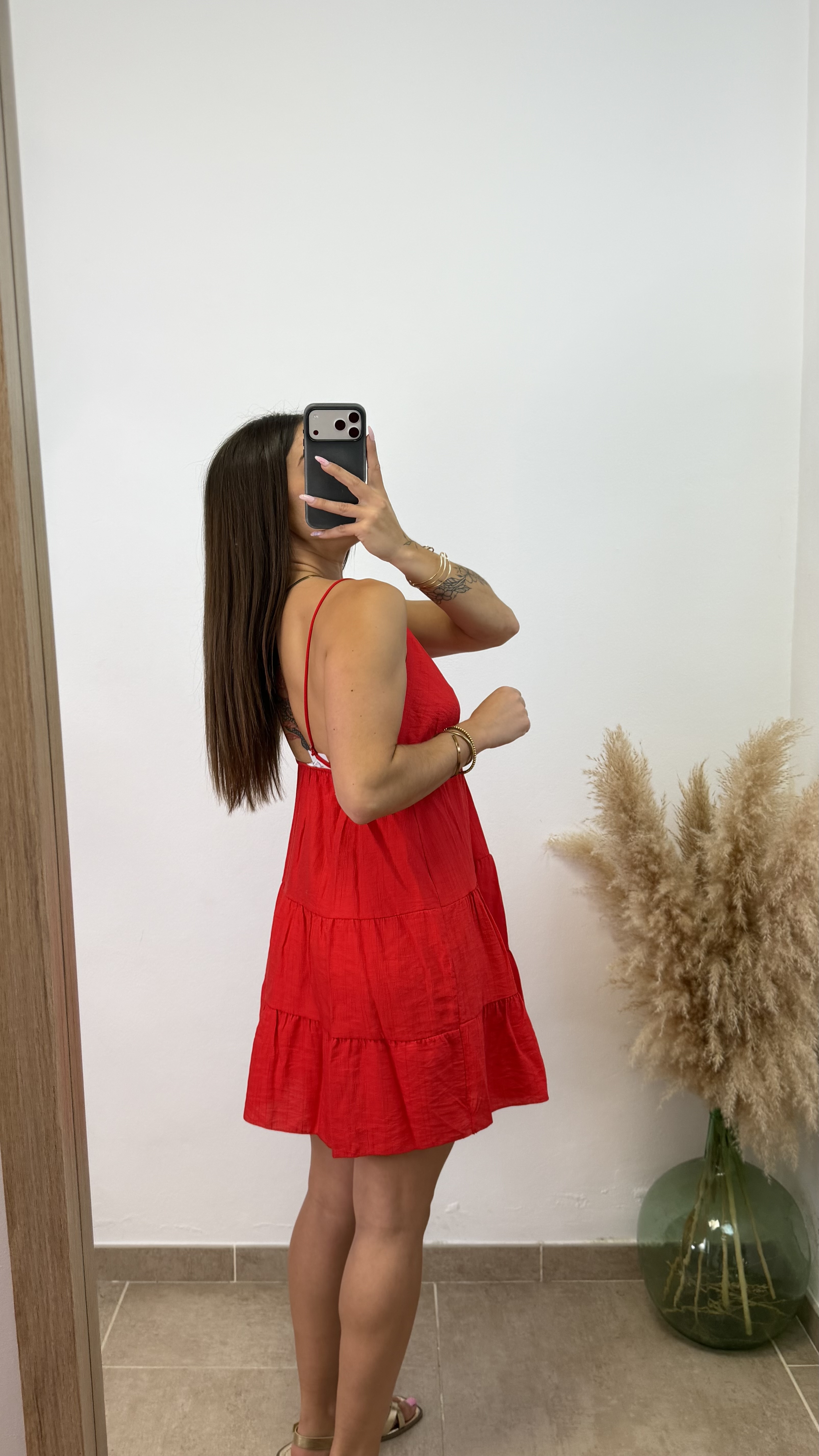 Vestido Betty corto - Rojo - Imagen 2