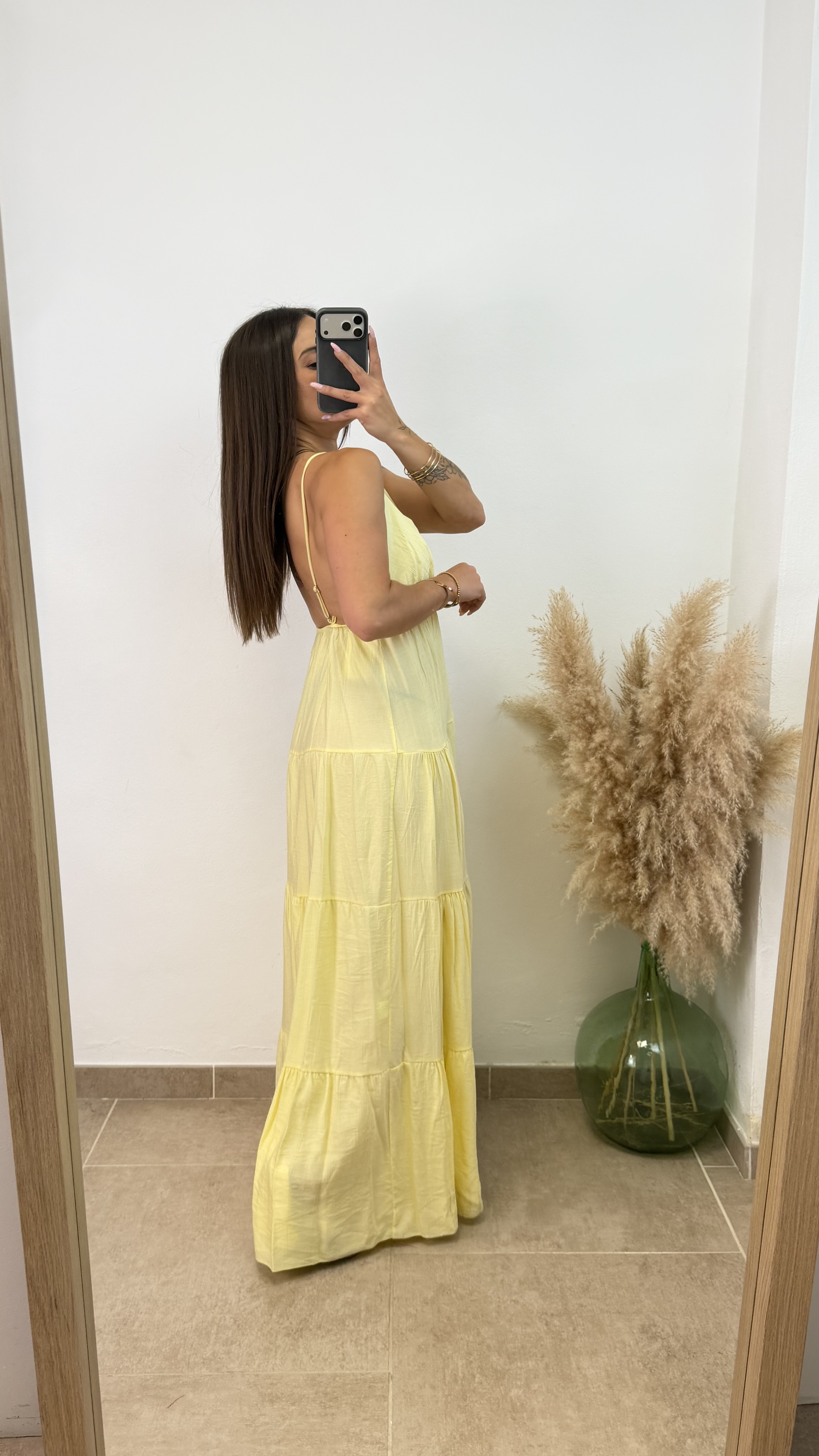 Vestido Betty largo - Amarillo - Imagen 2