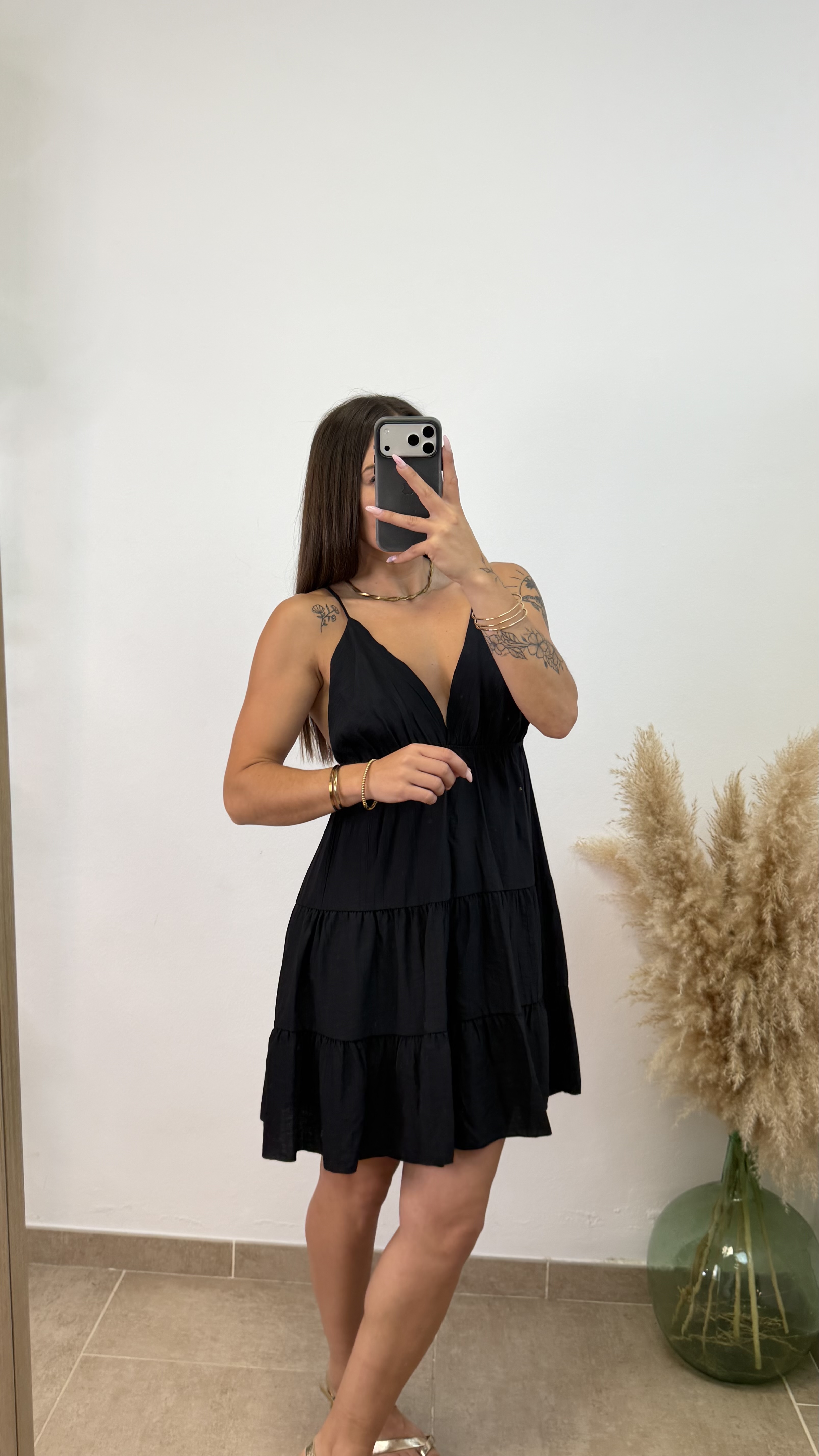 Vestido Betty corto - Negro - Imagen 3