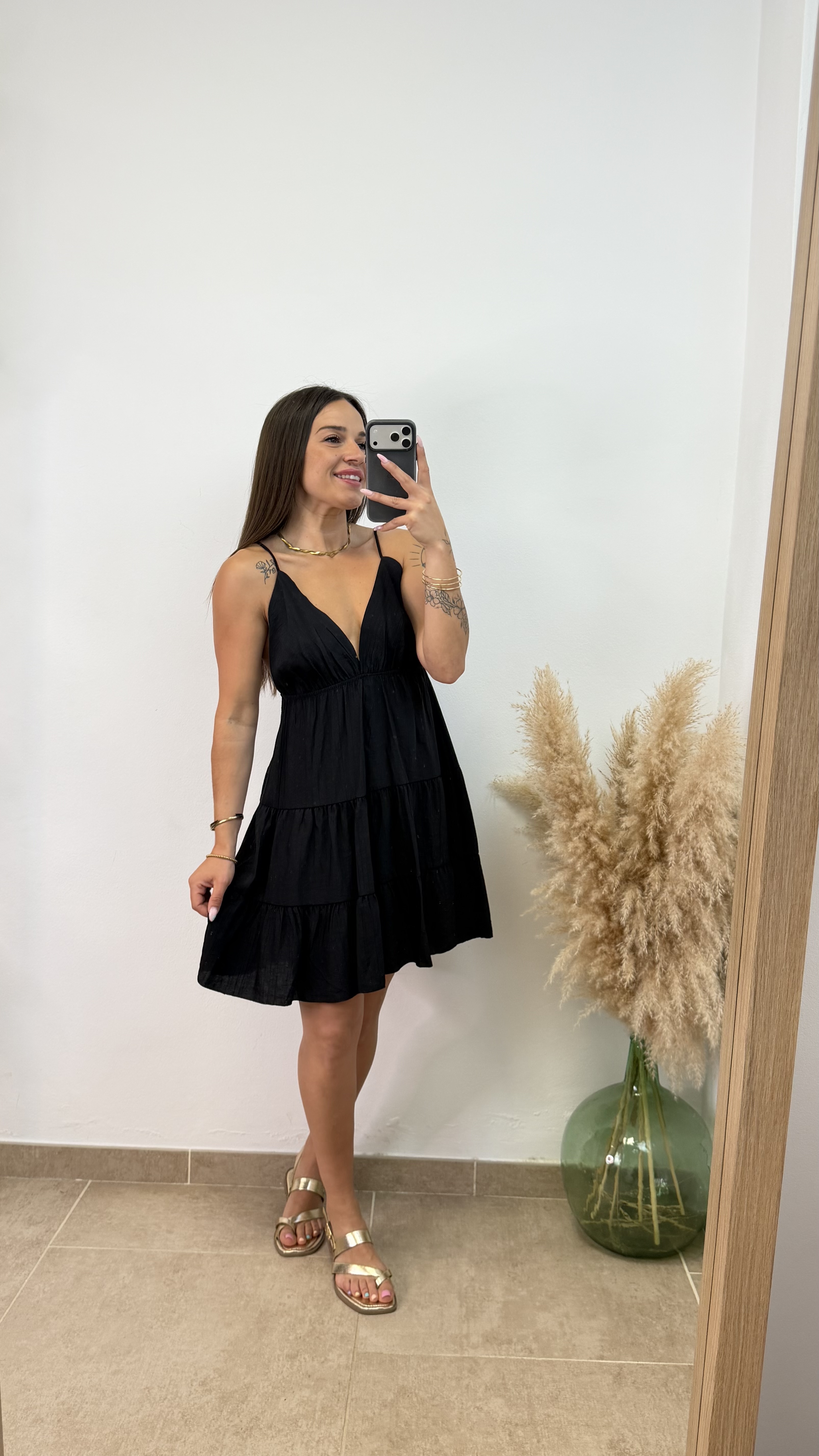 Vestido Betty corto - Negro