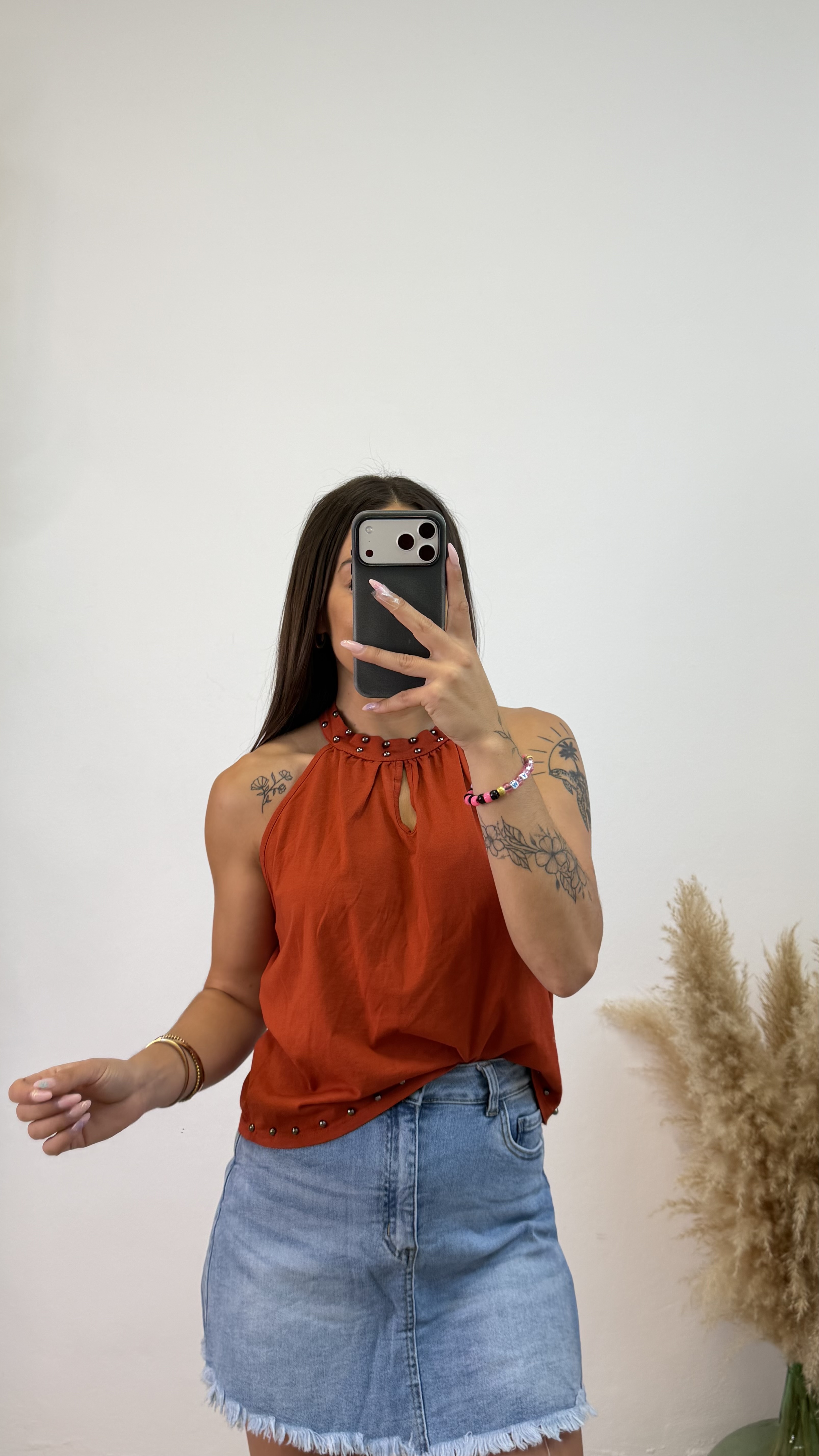 Camiseta algodón tachuelas - Imagen 4