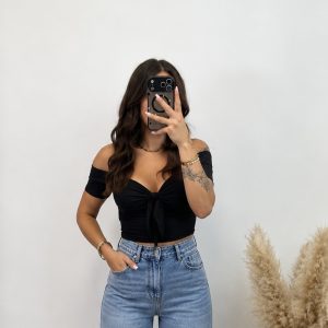 Top lazo - Negro  PREVENTA