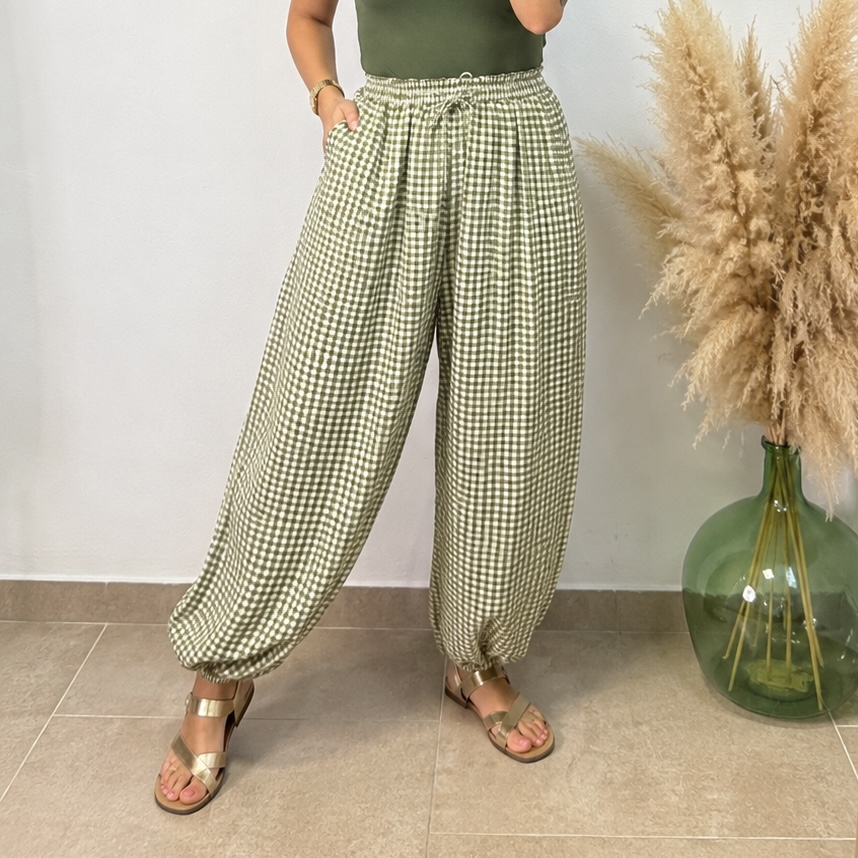 Pantalón globo vichi - Verde manzana