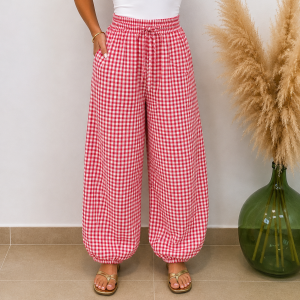 Pantalón globo vichi - Rojo