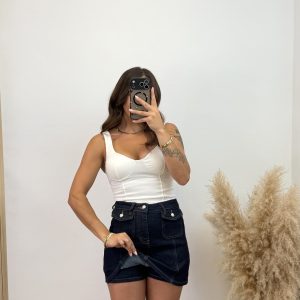 Alternative view of Falda Pantalón Bolsillo -  Oscura PREVENTA