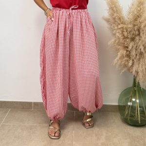 Pantalón globo vichi - Rojo
