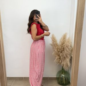 Alternative view of Pantalón globo vichi - Rojo