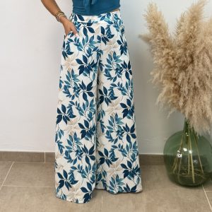 Pantalón palmera - Turquesa PREVENTA