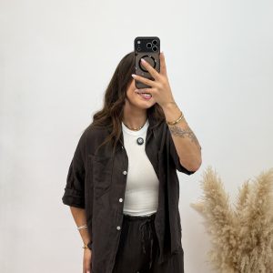 Sobrecamisa algodón - Chocolate