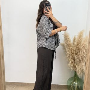 Alternative view of Camisa vichy - Chocolate