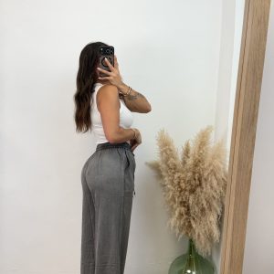 Alternative view of Pantalón fluido denim - efecto lavado