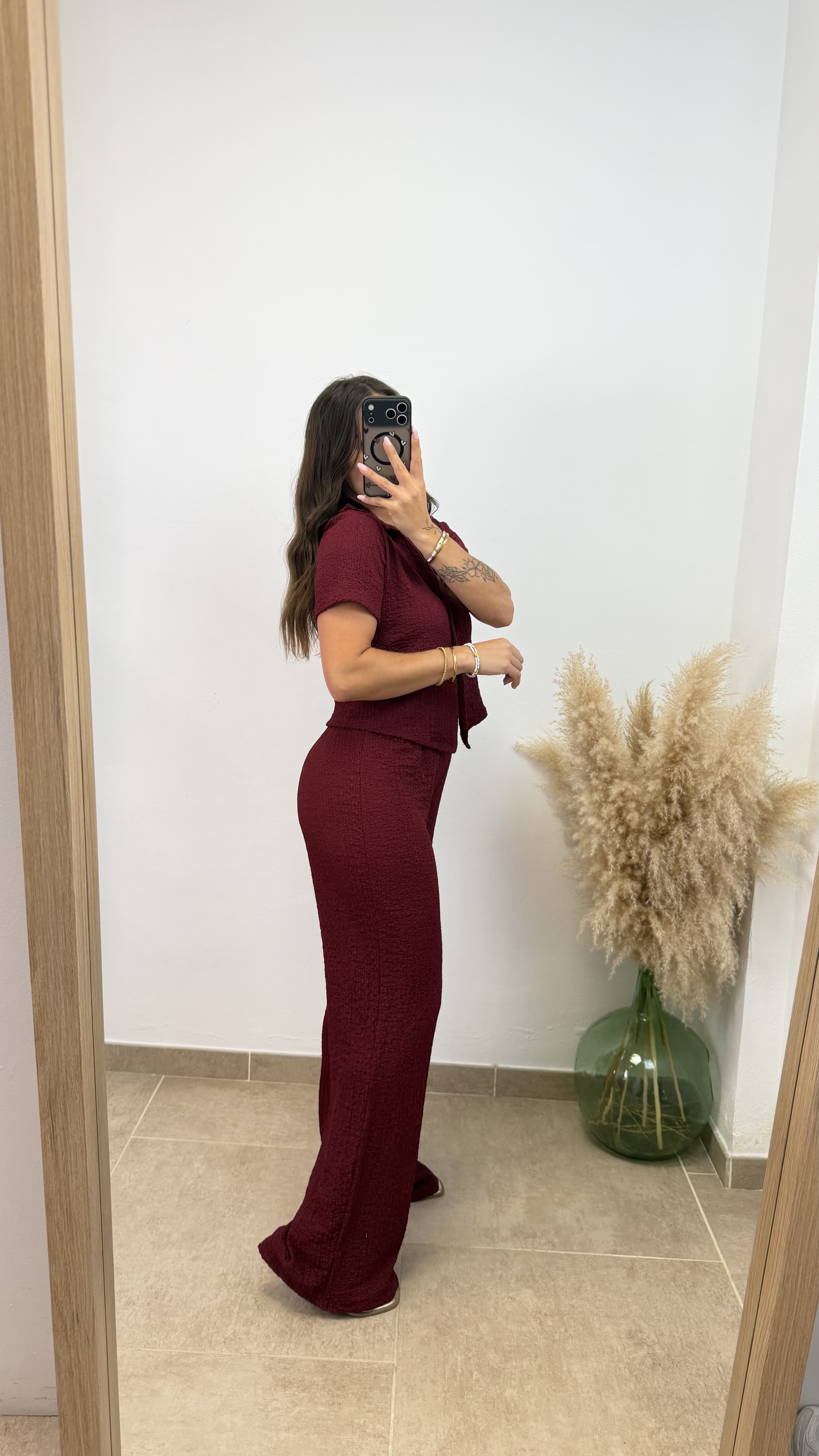 Conjunto rugoso zara - Burdeos - Imagen 3
