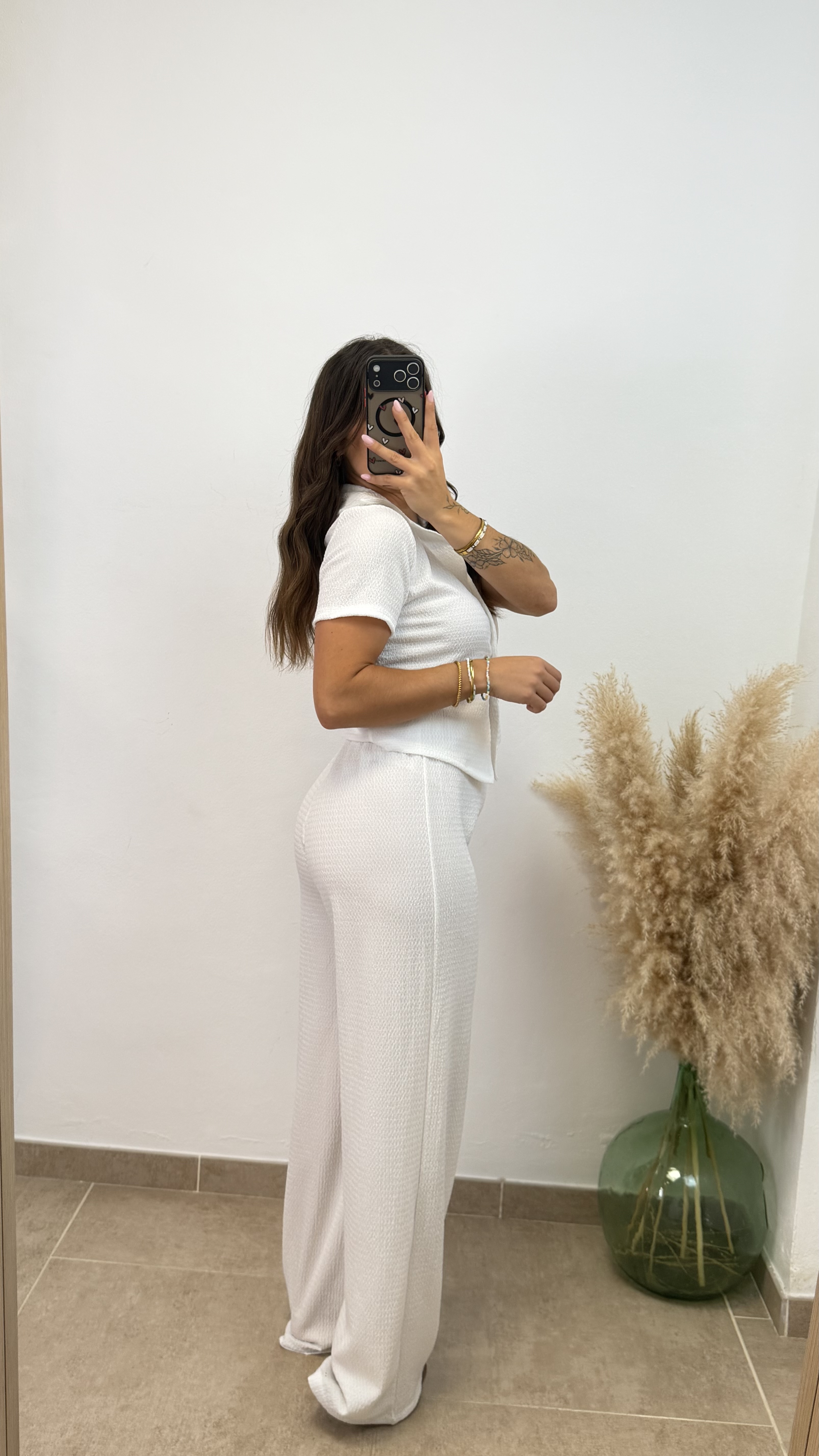 Conjunto rugoso zara - Blanco - Imagen 3