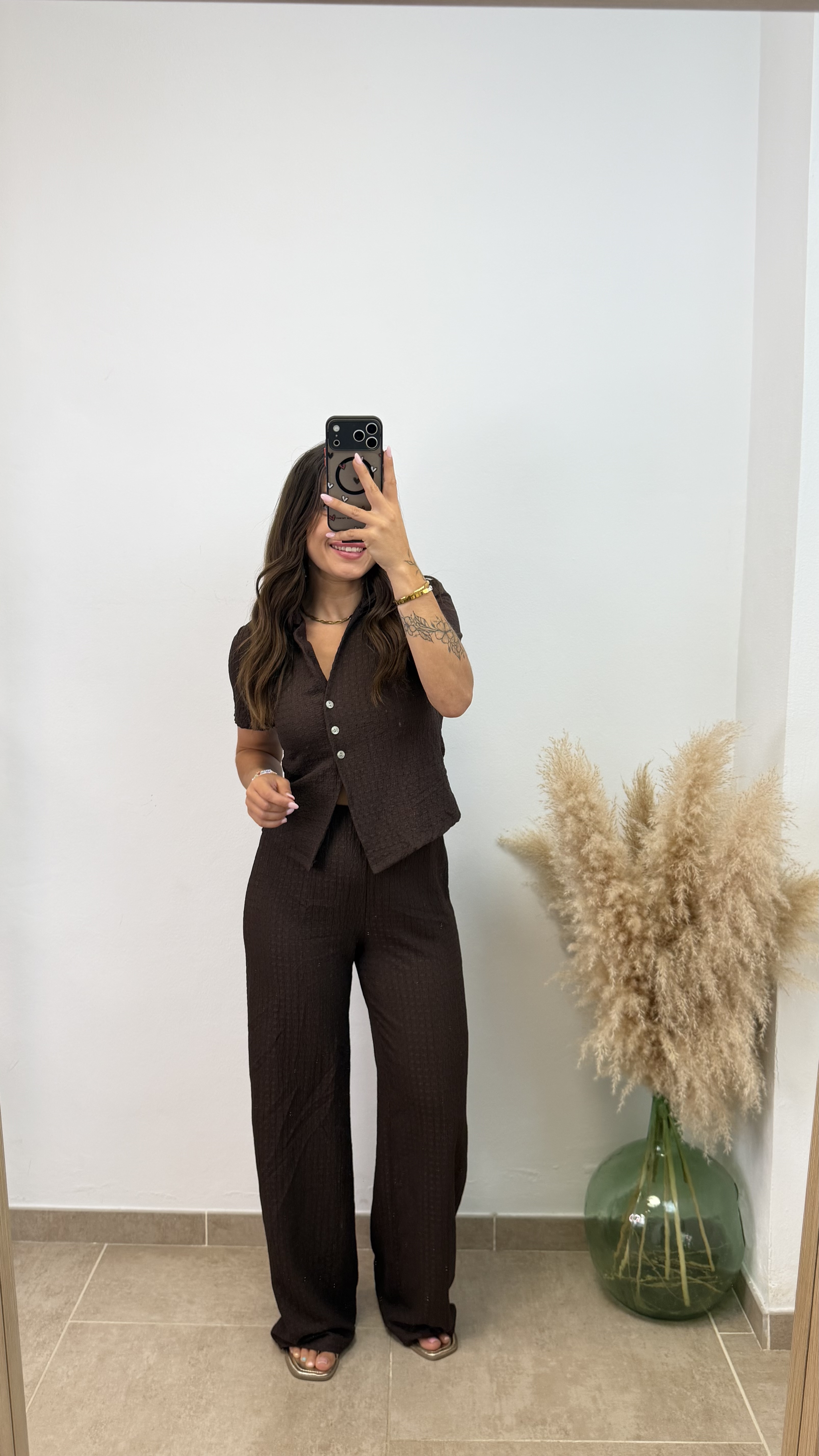 Conjunto rugoso zara - Chocolate - Imagen 4