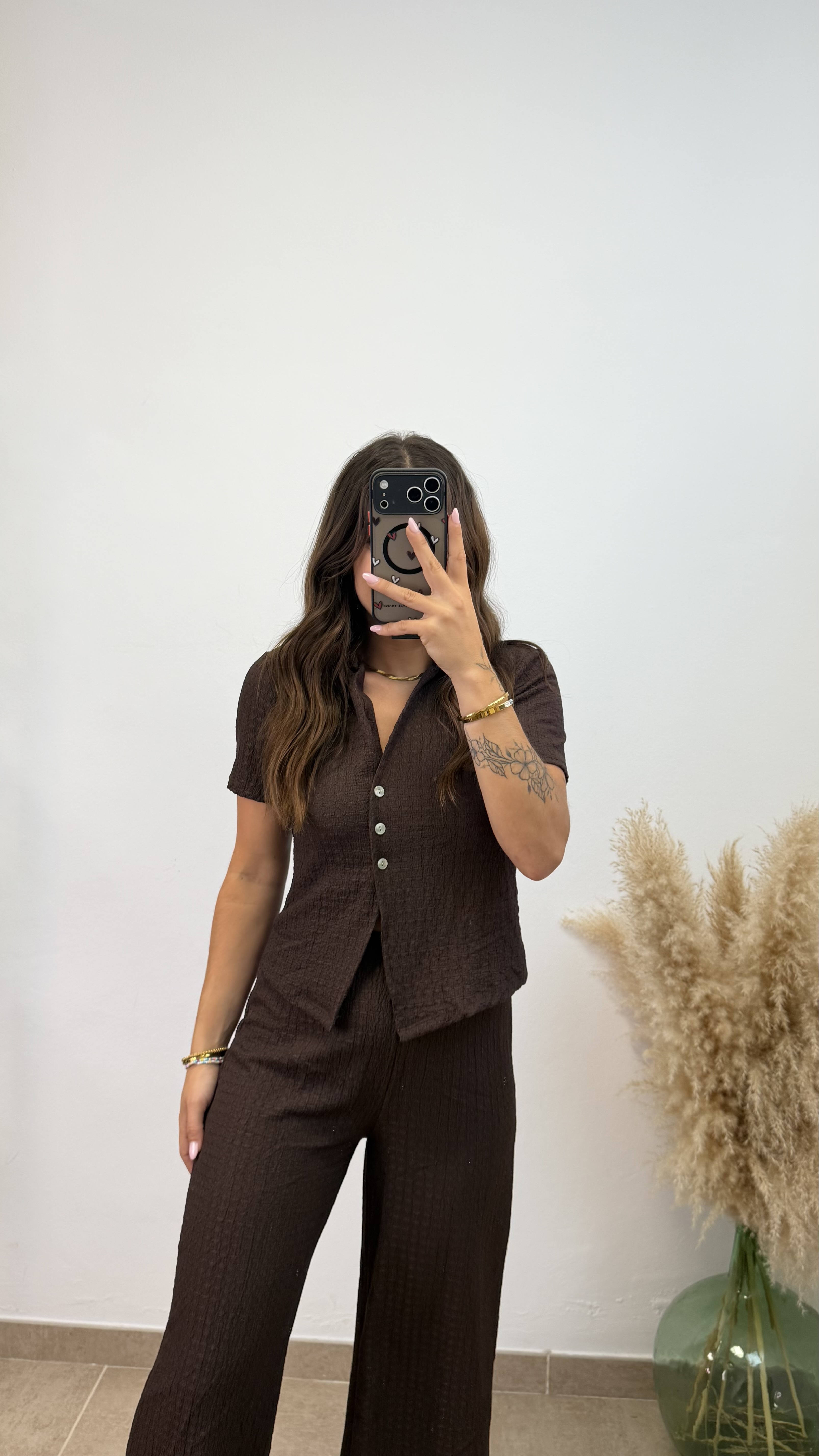 Conjunto rugoso zara - Chocolate - Imagen 2