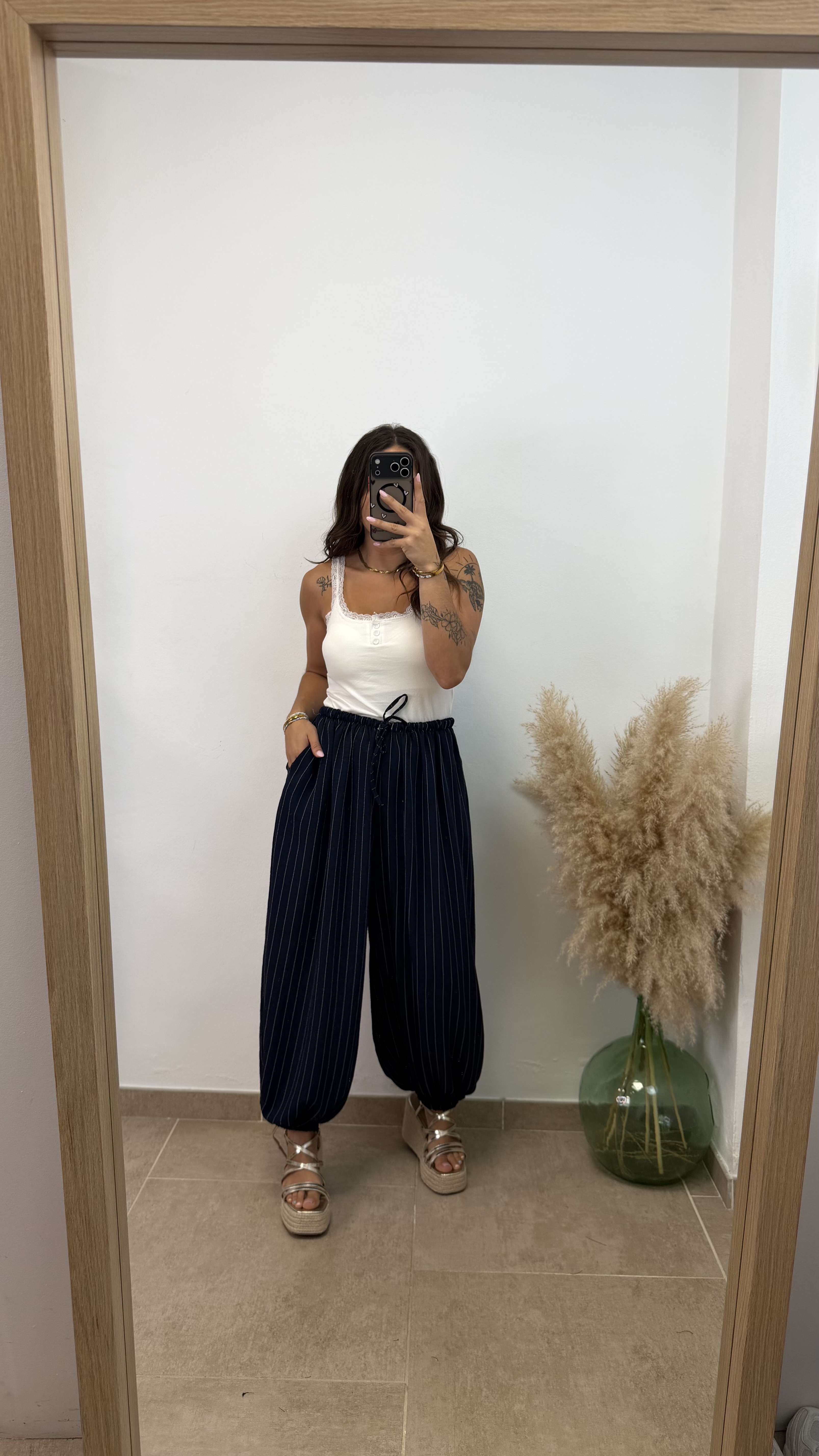 Pantalón puño raya diplomática - Azul marino - Imagen 2