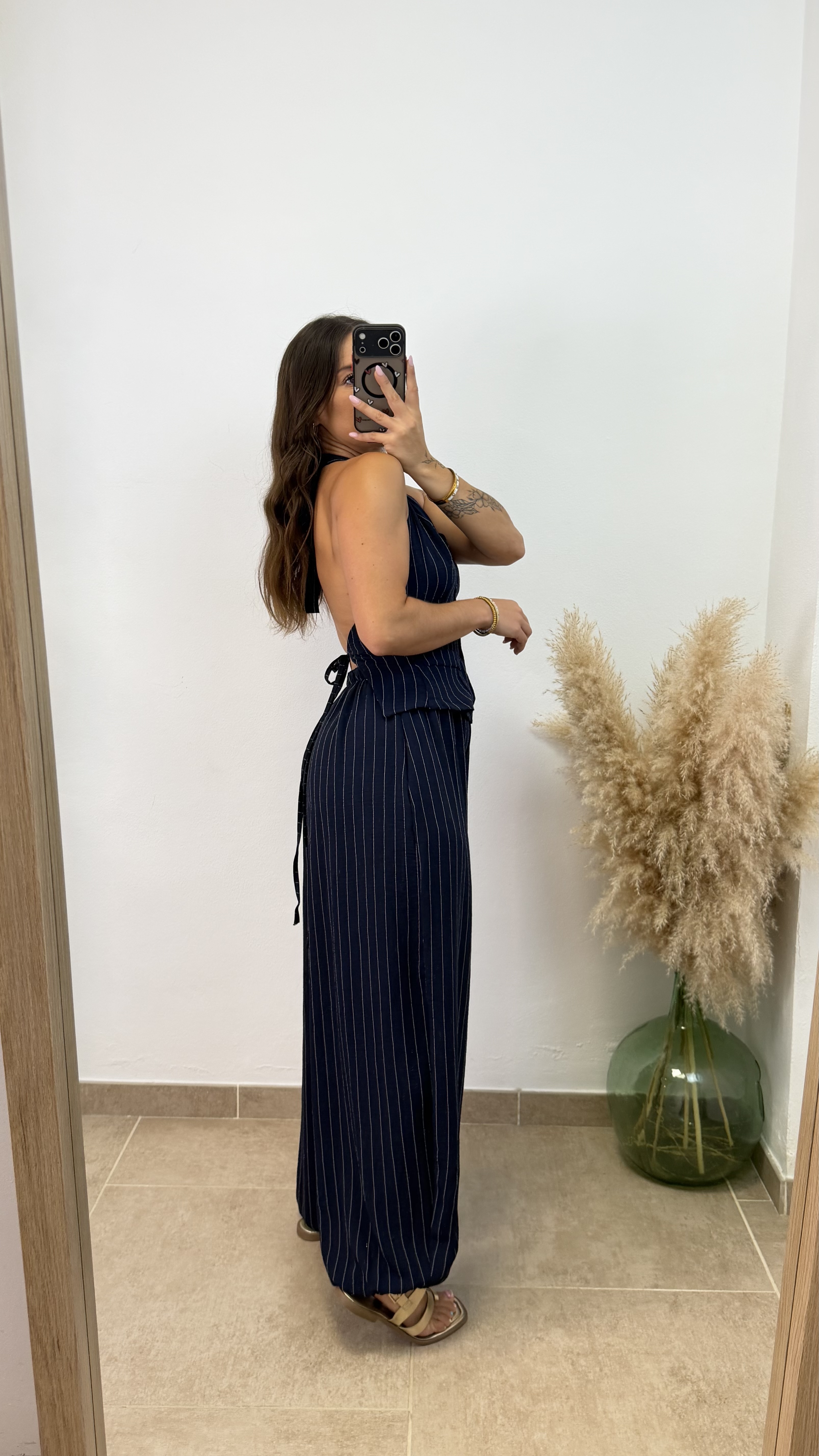 Conjunto puño raya diplomática - Azul marino - Imagen 3