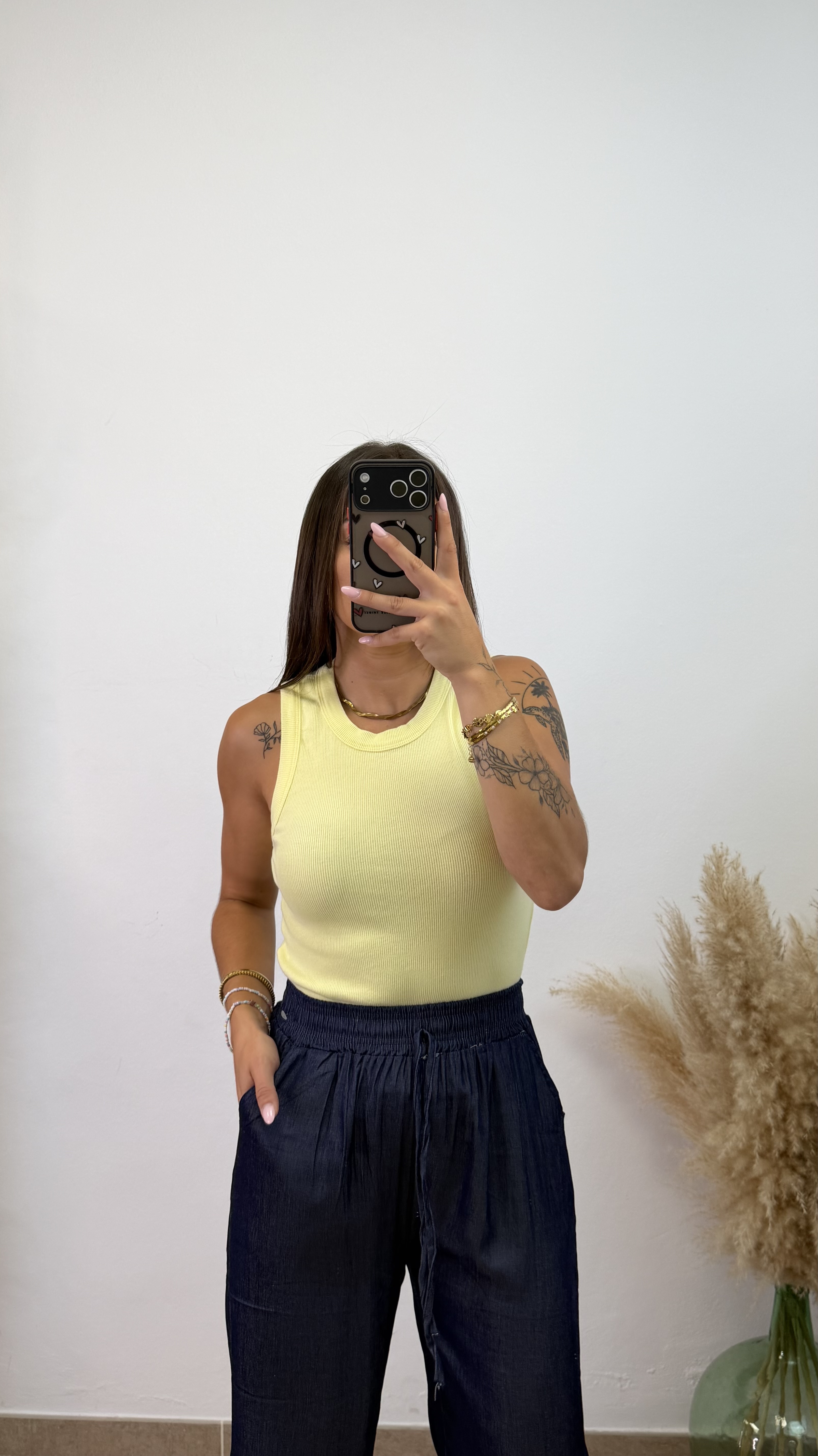 Camiseta tirante ancho algodón - Imagen 3