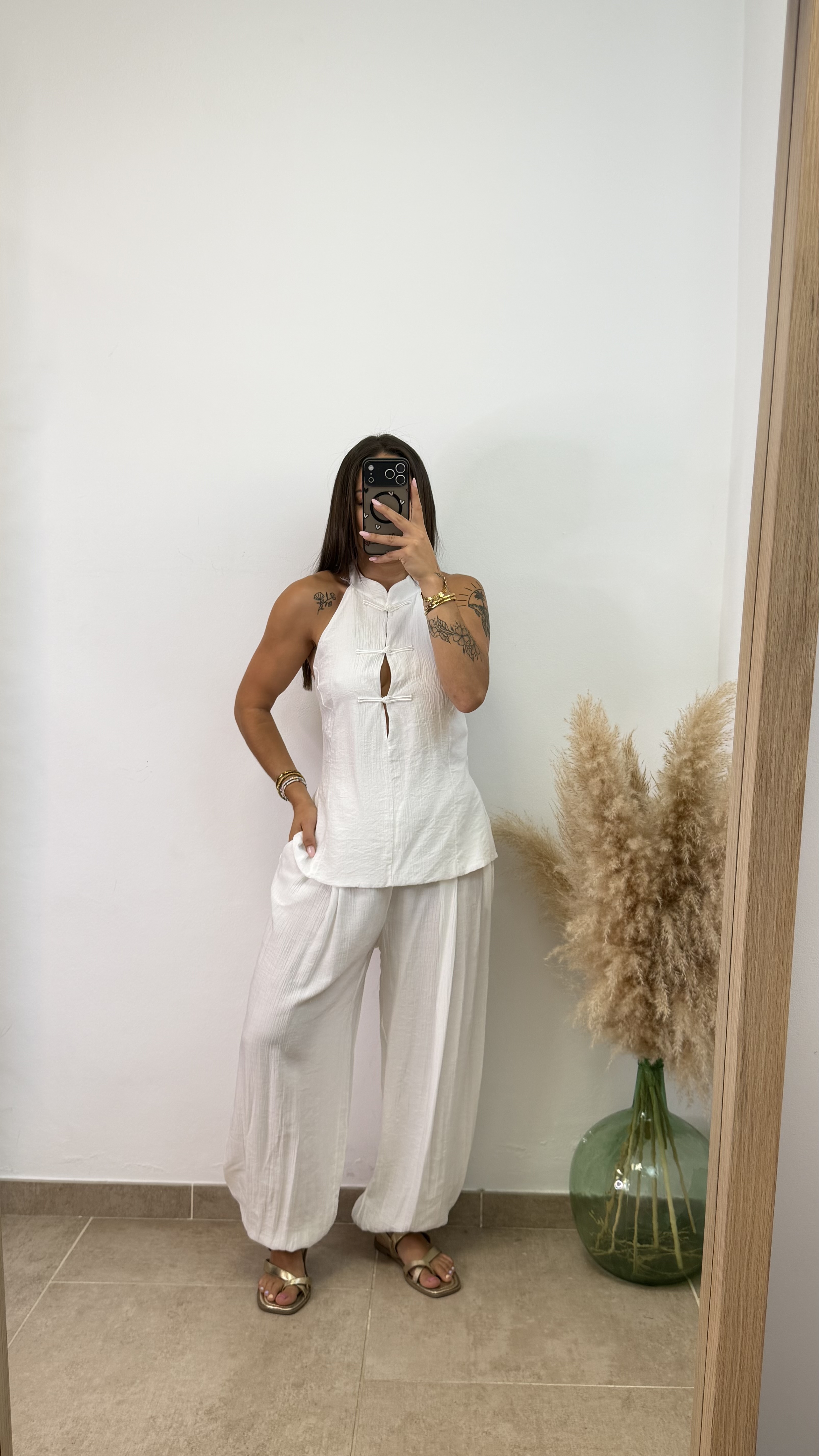 Conjunto dos piezas detalle camiseta - Blanco - Imagen 2