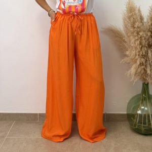 Pantalón recto - Naranja