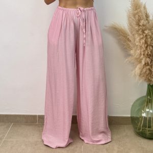 Pantalón recto - Rosa