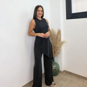 Conjunto licra asimétrico - Negro