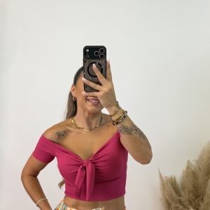 Top lazo - Fucsia