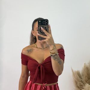 Top lazo - Burdeos