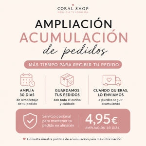Ampliación de almacenamiento de pedido - 30 dias