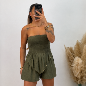 Top pico tachuelas -  verde militar PREVENTA