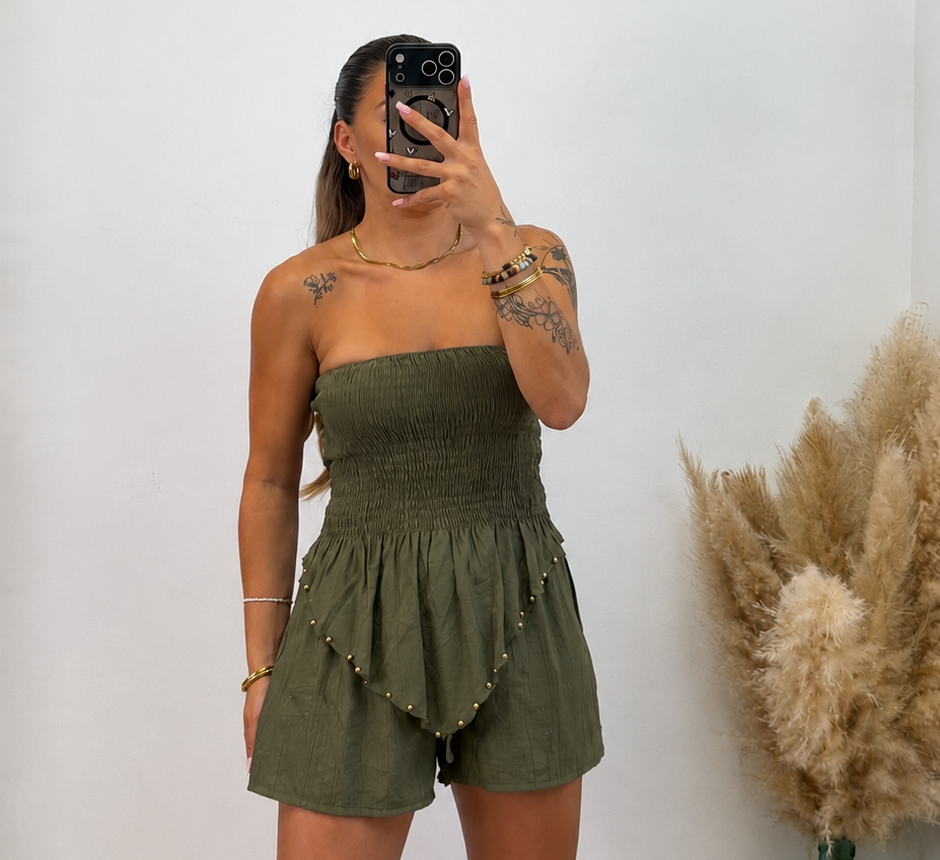 Top pico tachuelas - verde militar PREVENTA