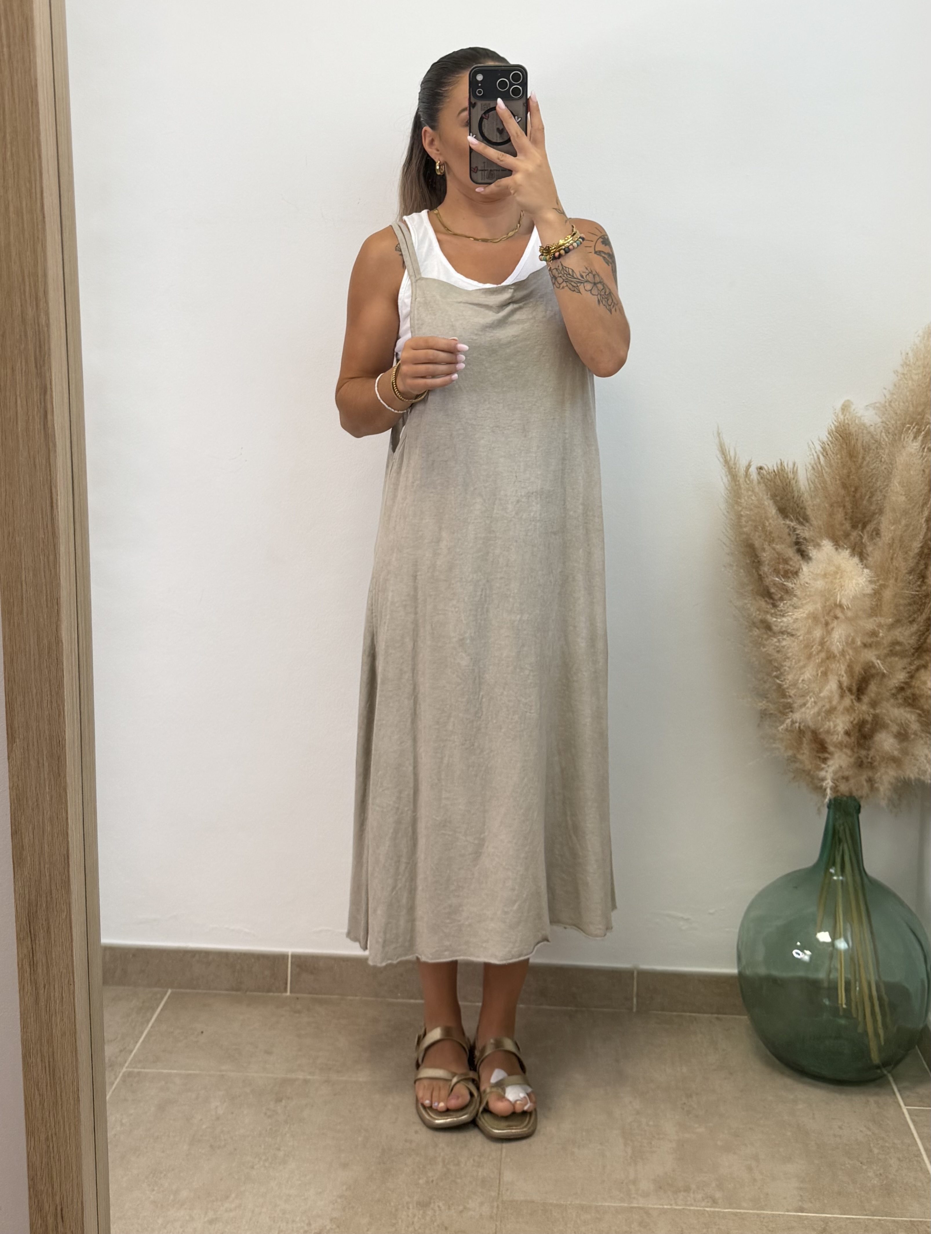 Vestido tirante dos piezas I Taupe