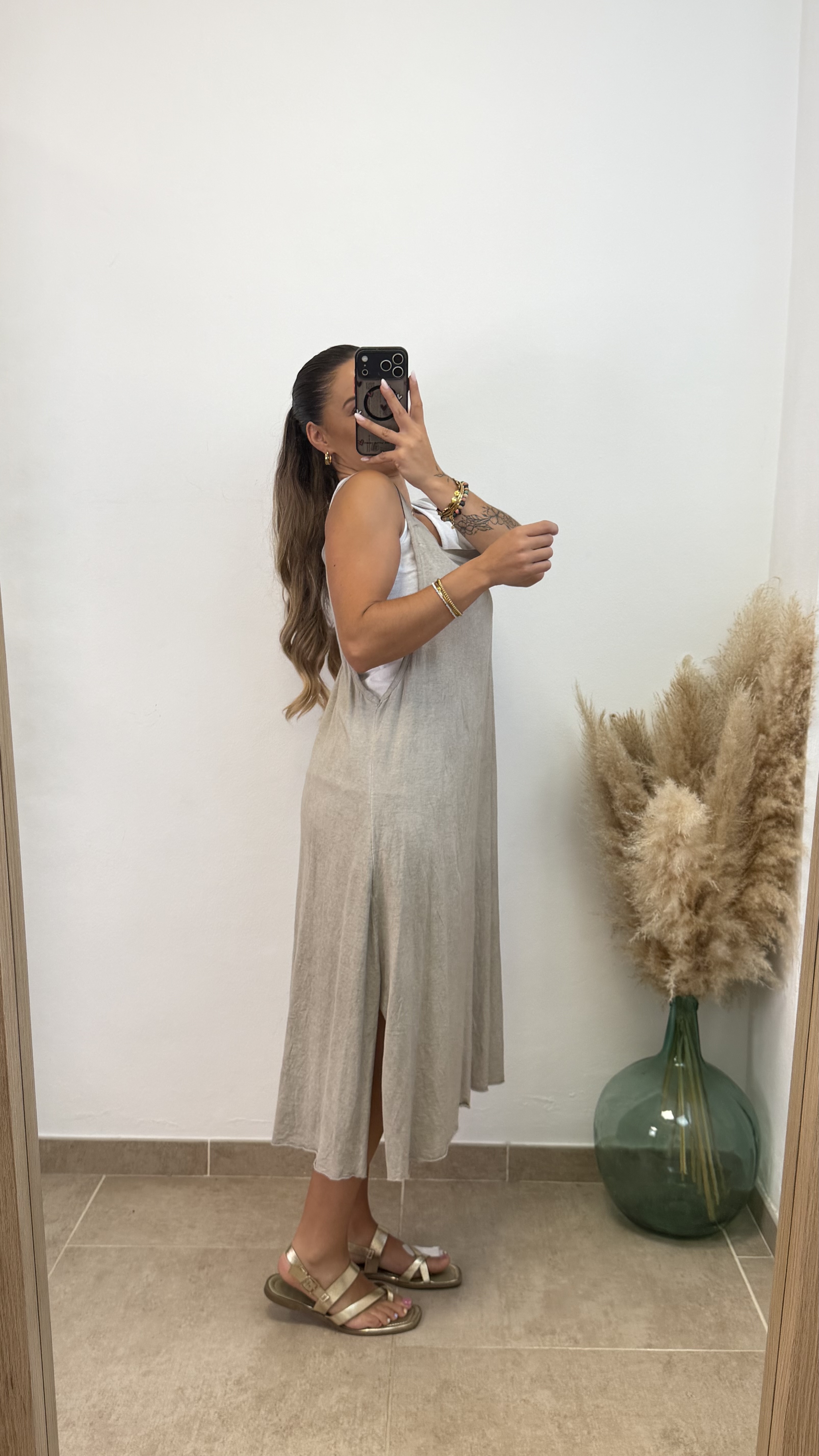 Vestido tirante dos piezas I Taupe - Imagen 2
