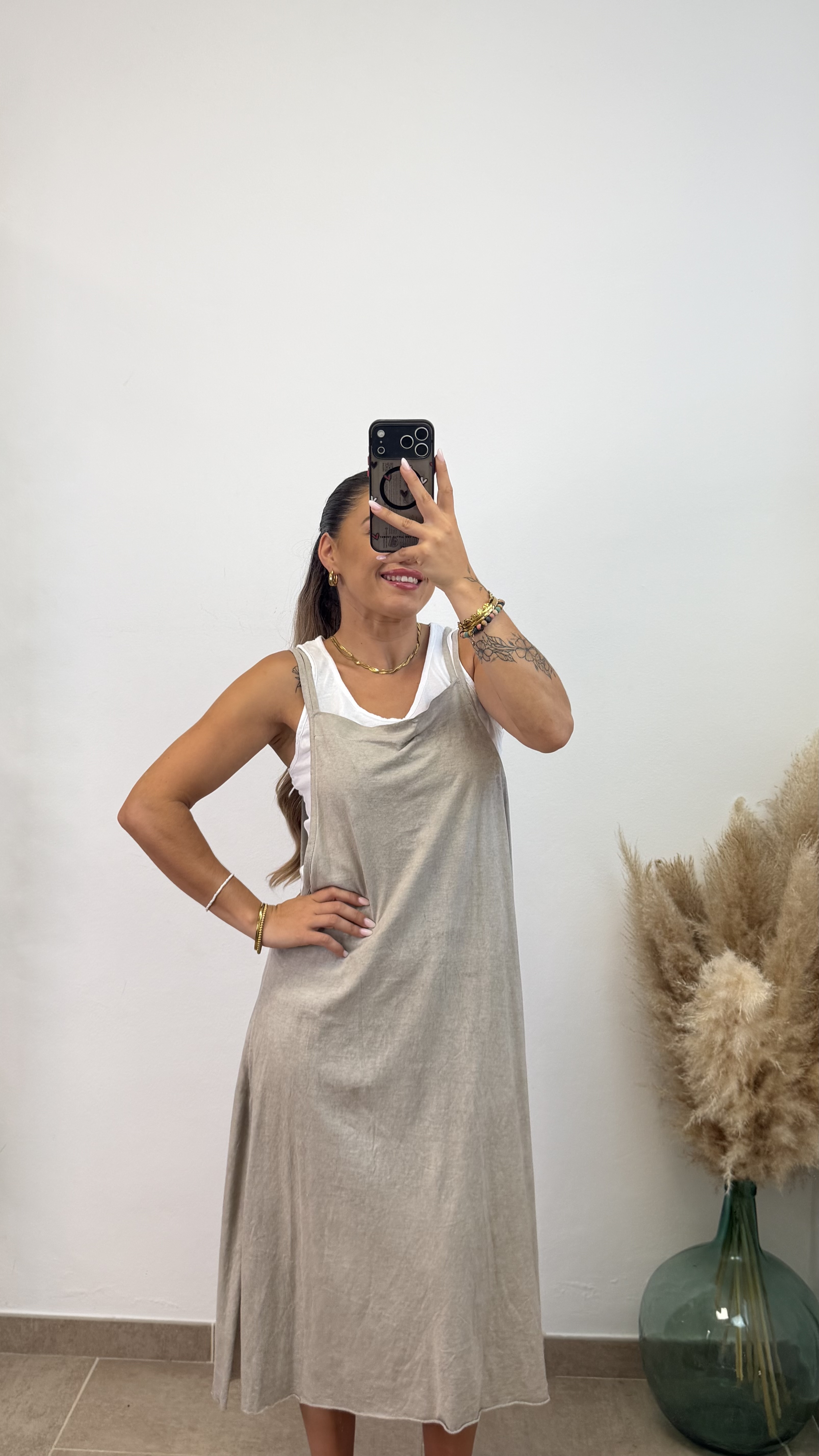 Vestido tirante dos piezas I Taupe - Imagen 3