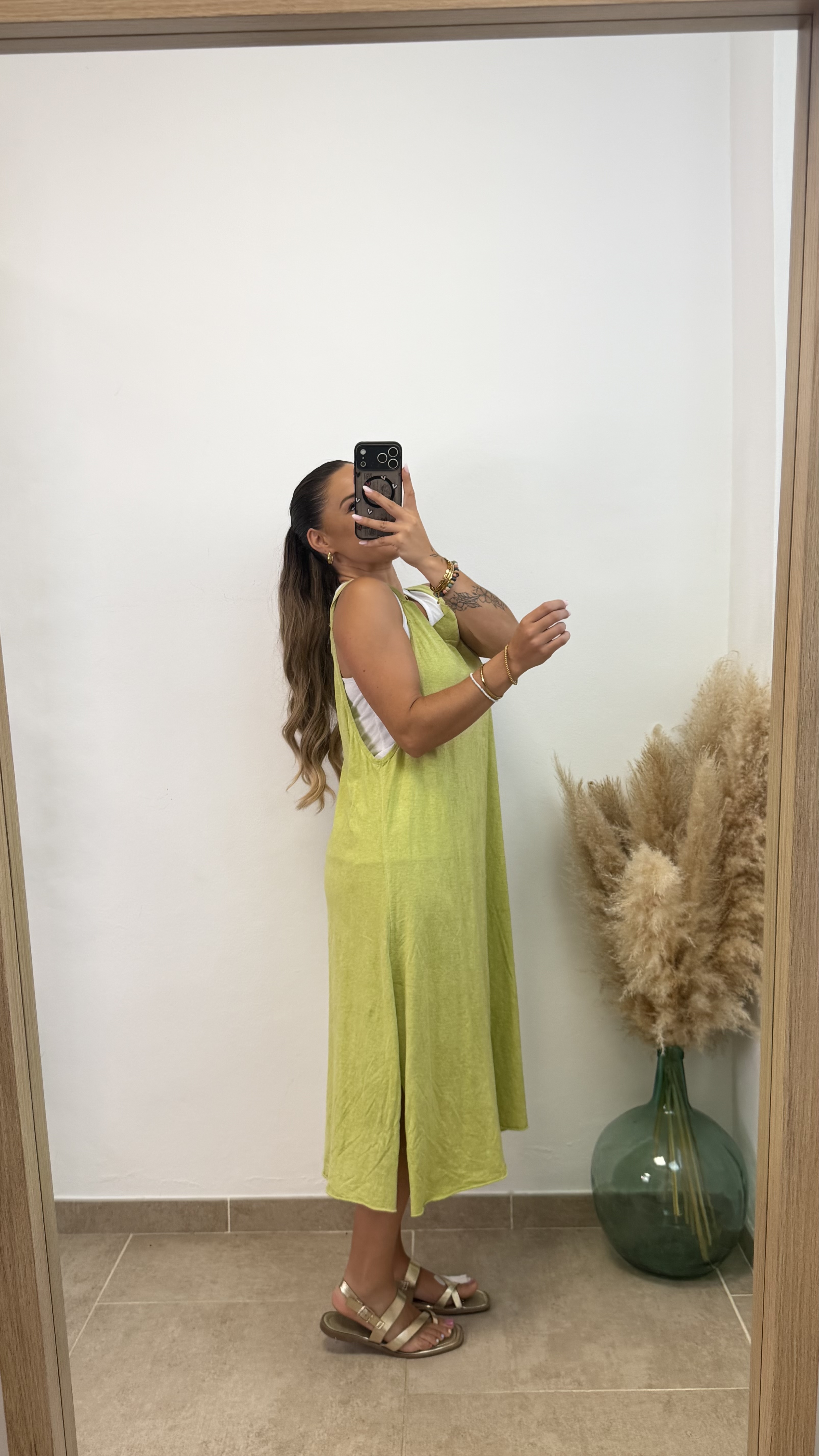 Vestido tirante dos piezas I Verde - Imagen 3