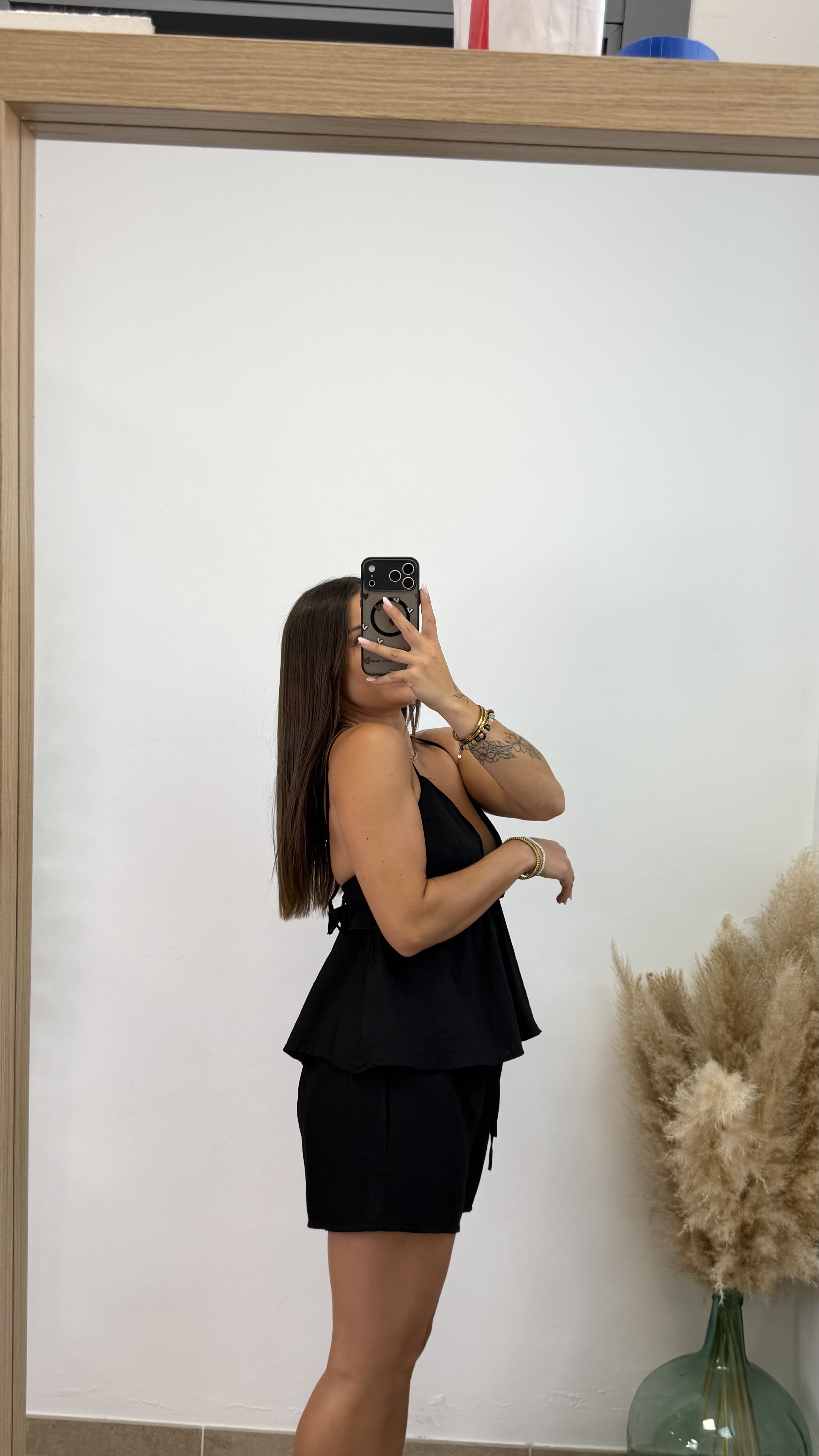 Conjunto dos piezas corto - Negro - Imagen 3