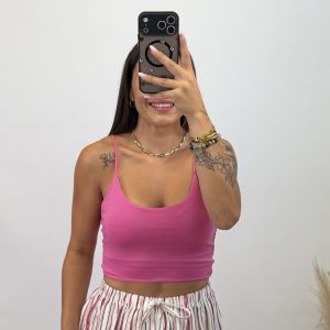 Top cola de ratón - Rosa