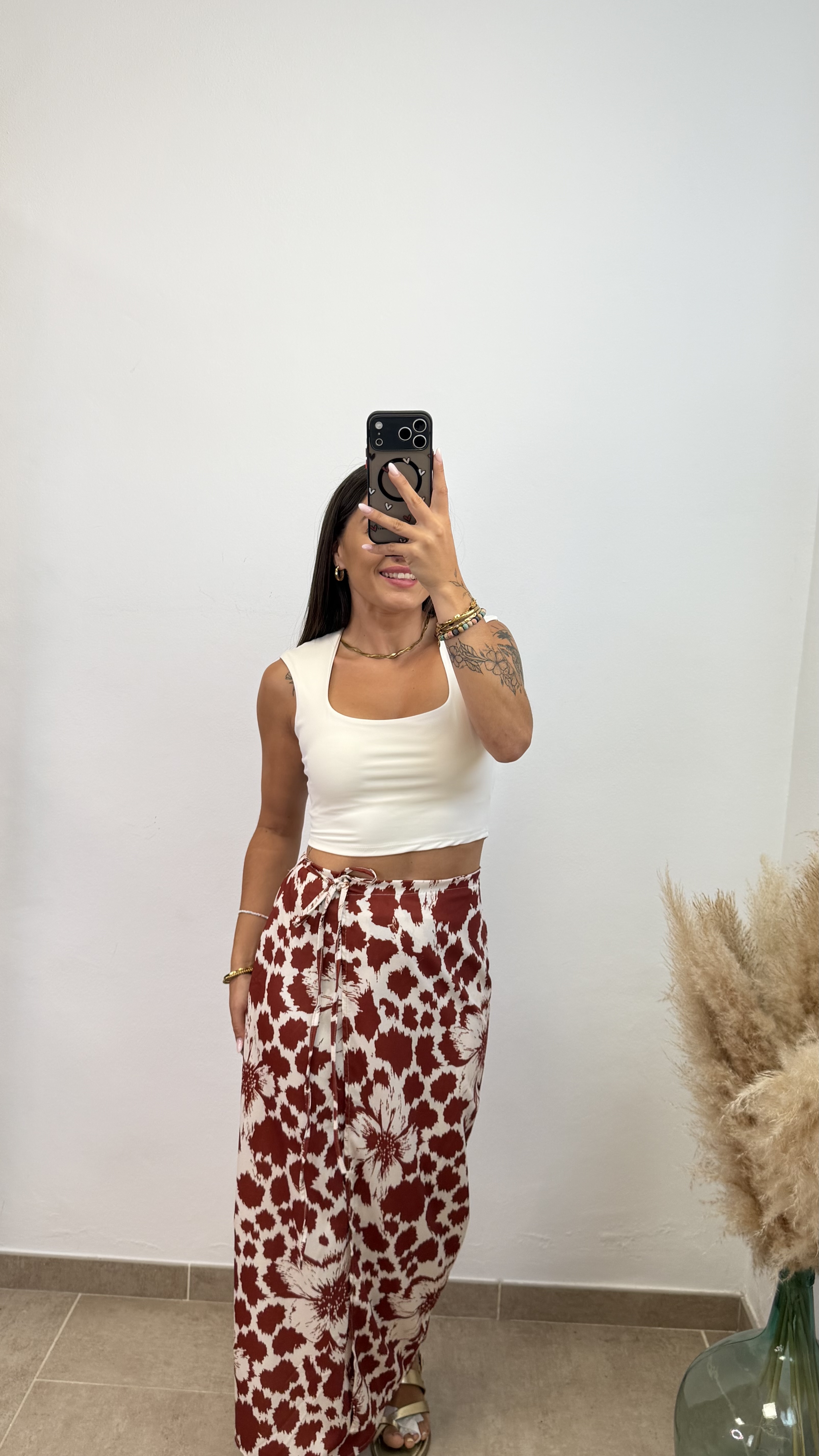 Falda estampada - Teja - Imagen 4