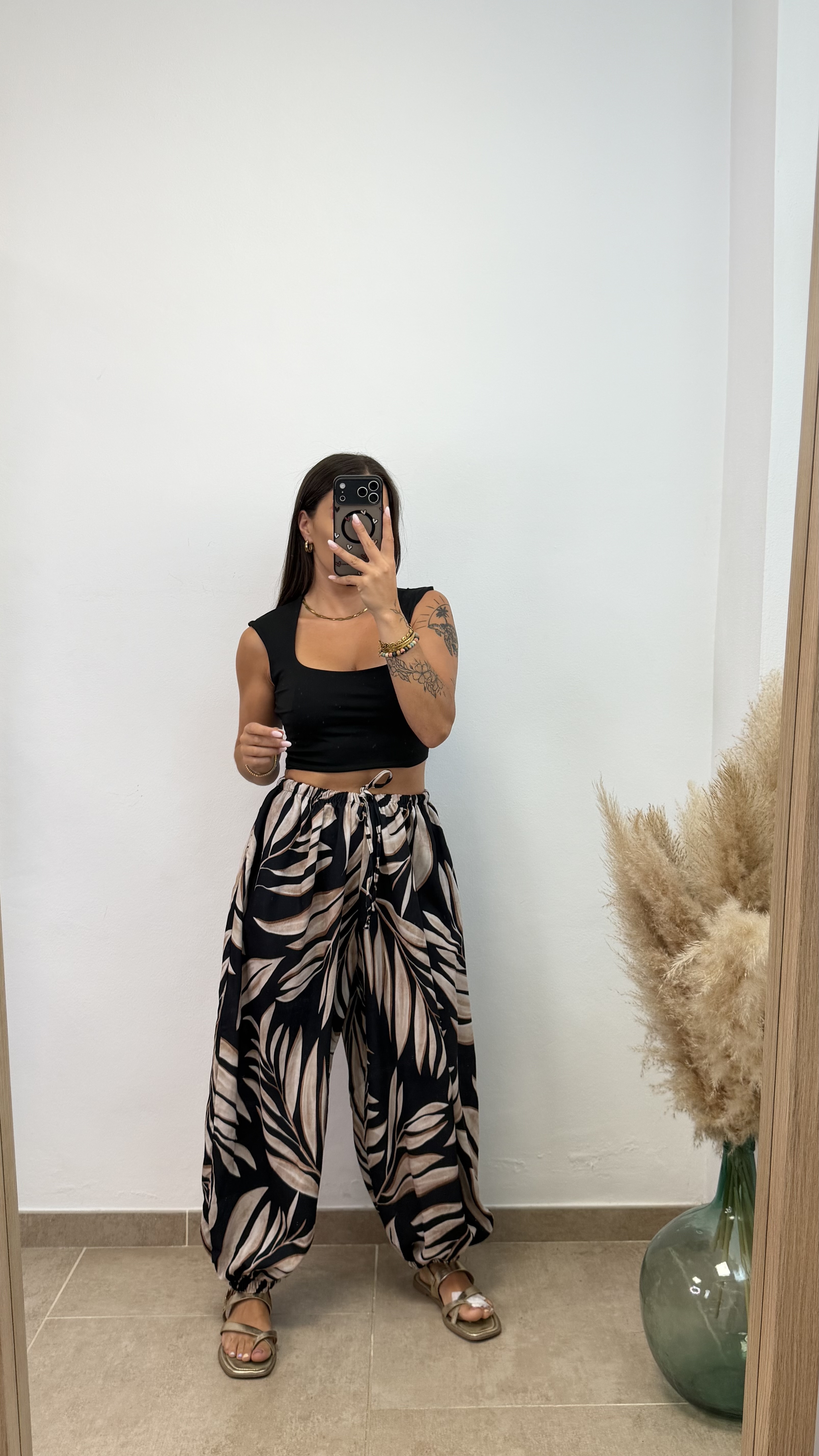 Top licra escote cuadrado - Negro - Imagen 3